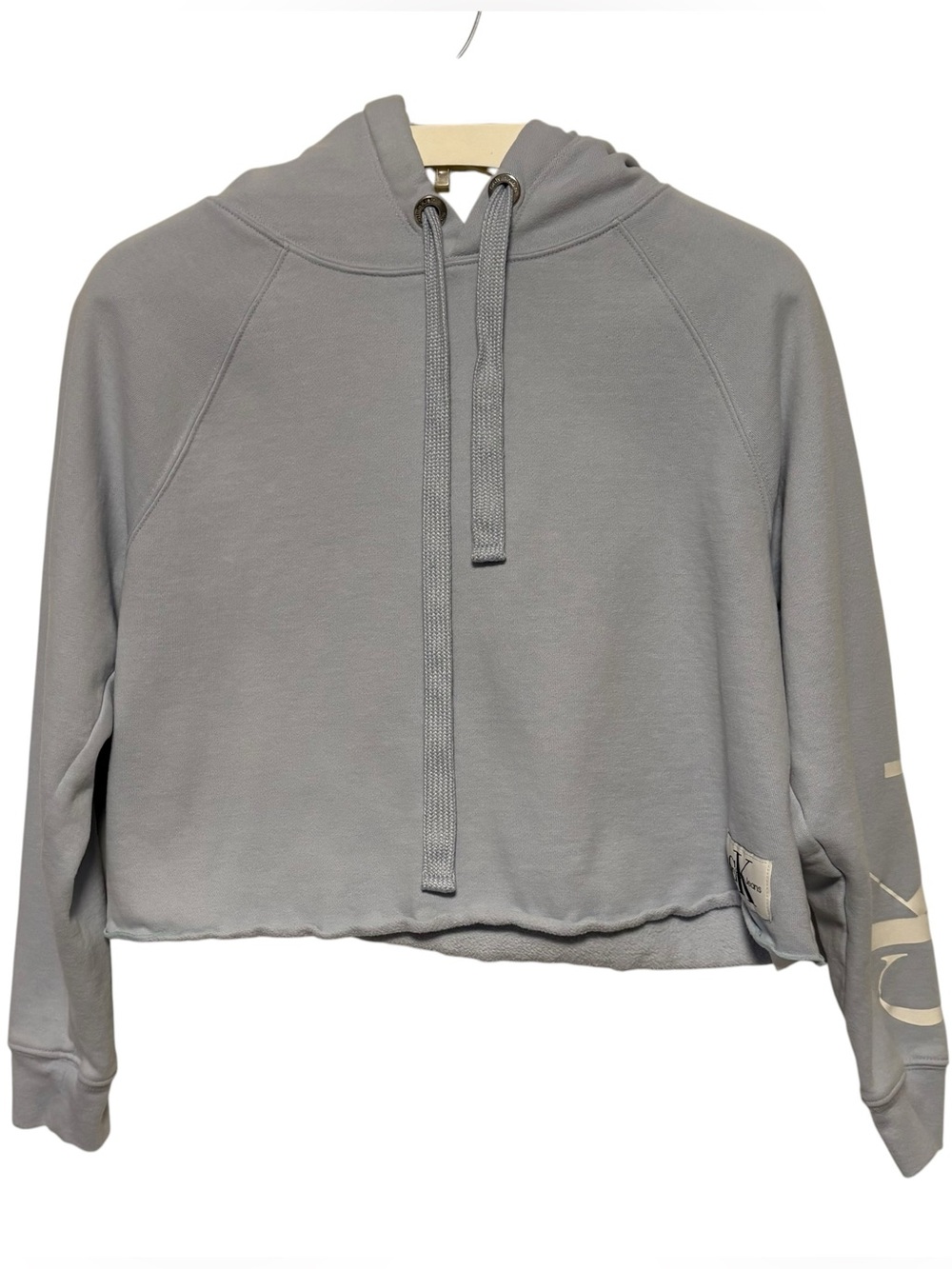CALVIN KLEIN JEANS Cropped Hoodie - Size S - Picture 2 of 10